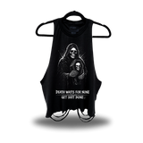 DEATH ROAD RASH CROP TANK TOP