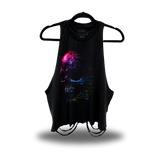 GLITCH ROAD RASH CROP TANK TOP