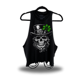 LUCKY SKULL ROAD RASH CROP TANK TOP
