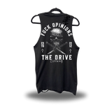FUCK OPINIONS ROAD RASH BLACK TANK TOP