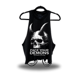 DEMONS ROAD RASH CROP TANK TOP
