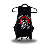 BORN RIDE ROAD RASH CROP TANK TOP