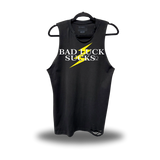 BAD LUCK SUCKS ROAD RASH BLACK TANK TOP