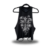 GHOST CROSS ROAD RASH CROP TANK TOP
