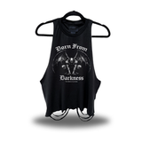 DARKNESS ROAD RASH CROP TANK TOP