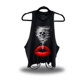 SMOKE KISS ROAD RASH CROP TANK TOP