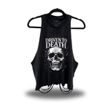 DEATH ROAD RASH CROP TANK TOP