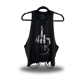 FU ROCKER ROAD RASH CROP TANK TOP