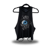 OCEAN EYE ROAD RASH CROP TANK TOP