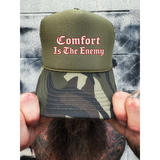 ENEMY FOAM CURVED BILL GREEN CAMO HAT