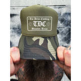 TDC PATCH FOAM CURVED BILL GREEN CAMO HAT