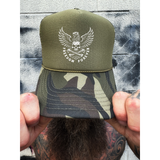 FOREVER FOAM CURVED BILL GREEN CAMO HAT