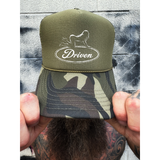 DRIVEN FOAM CURVED BILL GREEN CAMO HAT