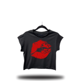 DEVIL DOLL LIPS MUSCLE CROP TOP