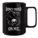 DON'T TREAD ON ME BLACK COFFEE MUG