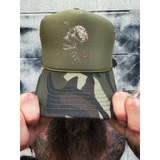COMFORT ARROW FOAM CURVED BILL GREEN CAMO HAT