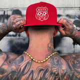 ROUTE UP RED FLAT BILL HAT