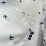 ESSENTIAL WHITE NOBODY CARES BUTTON UP