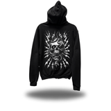 ELECTRIC SKULL ZIP UP HOODIE