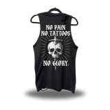 NO PAIN NO TATTOOS ROAD RASH TANK TOP