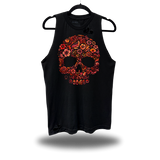 FLOWER COLOR SKULL ROAD RASH TANK TOP