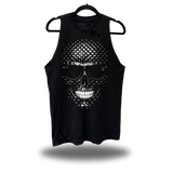 LEATHER SKULL ROAD RASH TANK TOP