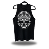 TRIBAL SKULL ROAD RASH TANK TOP