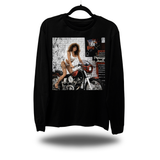 BRUNETTE BIKER BABE LONG SLEEVE TEE