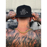 FU CATCH ME BLACK FLAT BILL HAT