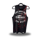 LOVE DON'T PAY BLOOD ROAD RASH TANK TOP