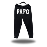 FAFO FRONT BLACK JOGGER