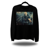 RETRO BLONDIE BIKER BABE LONG SLEEVE TEE