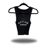 OUTLAW WOMAN RIB CROP TANK