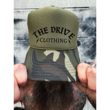 THE DRIVE FOAM CURVED BILL GREEN CAMO HAT