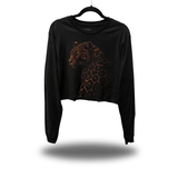 LEOPARD CROP LONG SLEEVE