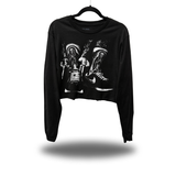 LACE UP CROP LONG SLEEVE