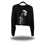 SKELETON JASON CROP LONG SLEEVE