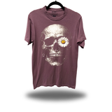 DAISY SKULL VINTAGE TEE *VINEYARD*