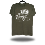 THE DRIVE HOT ROD MILITARY GREEN CLASSIC TEE