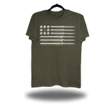 BULLET FLAG MILITARY GREEN CLASSIC TEE