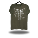 WOLF HEAD MILITARY GREEN CLASSIC TEE