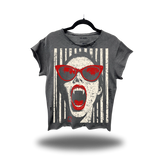 VAMPIRE ROAD RASH MUSCLE FADED BLACK OVERSIZED TEE