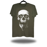 CRAZY SKULL MILITARY GREEN CLASSIC TEE
