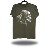 SAVAGE INDIAN MILITARY GREEN CLASSIC TEE