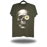 DAISY SKULL MILITARY GREEN CLASSIC TEE