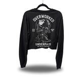 OVERWORKED CROP LONG SLEEVE