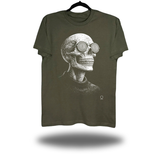 TRIPPY GLASSES MILITARY GREEN CLASSIC TEE