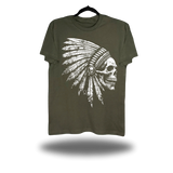 BONE CHIEF MILITARY GREEN CLASSIC TEE