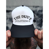 THE DRIVE WHITE & BLACK BASEBALL HAT