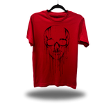 DRIPPY SKULL RED CLASSIC TEE